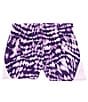 Color:Provence Purple Print - Image 2 - Big Girls 7-16 Fly By Print Shorts