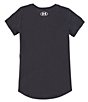 Color:Black - Image 2 - Big Girls 7-16 UA Sport Style Logo Short Sleeve T-Shirt