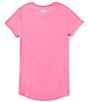 Color:Pink Edge - Image 2 - Big Girls 7-16 UA Sport Style Logo Short Sleeve T-Shirt