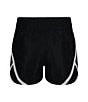 Color:Black - Image 2 - Little Girls 2T-6X UA Fly By Short