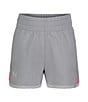Color:Halo Gray - Image 1 - Little Girls 2T-6X UA Fly By Short