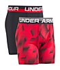 Color:Red/Black - Image 2 - Little/Big Boys 4-20 Patterned Boxer Briefs 2-Pack