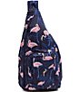 Color:Flamingo Party - Image 1 - Flamingo Party Sling Backpack