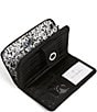 Color:Black - Image 2 - Recycled Cotton RFID Turnlock Wallet
