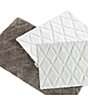 Color:White - Image 3 - Tufted Diamond Reversible Bath Rug 2-Piece Set