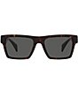 Color:Havana - Image 2 - Men's Ve444554 54mm Rectangle Sunglasses