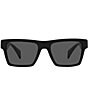 Color:Black - Image 2 - Men's Ve444554 54mm Rectangle Sunglasses