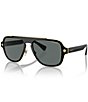Color:Black - Image 1 - Men's Polarized Navigator Sunglasses