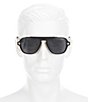 Color:Black - Image 6 - Men's Polarized Navigator Sunglasses