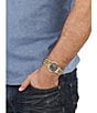 Color:Gold - Image 4 - Versus Versace Men's Barbes Domus Analog Gold Stainless Steel Blue Mesh Bracelet Watch