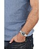 Color:Silver - Image 4 - Versus Versace Men's Barbes Domus Analog Stainless Steel Black Mesh Bracelet Watch