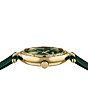 Color:Green - Image 2 - Versus Versace Women's Sertie Crystal Multifunction Green Leather Strap Watch