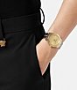 Color:Two Tone - Image 5 - Women's Greca Time Quartz Analog Two Tone Stainless Steel Bracelet Watch