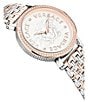 Color:Two Tone - Image 2 - Women's V-Dollar Rose Gold Analog Two Tone Stainless Steel Bracelet Watch