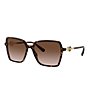 Color:Havana - Image 1 - Women's Ve4396 Square 58mm Sunglasses