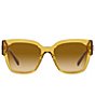Color:Transparent Sand - Image 2 - Women's Ve4437u 54mm Rectangle Sunglasses