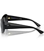 Color:Black - Image 3 - Women's Ve4456u52-X 52mm Cat Eye Oval Sunglasses