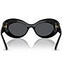 Color:Black - Image 4 - Women's Ve4456u52-X 52mm Cat Eye Oval Sunglasses