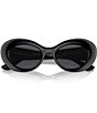 Color:Black - Image 5 - Women's Ve4456u52-X 52mm Cat Eye Oval Sunglasses