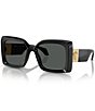 Color:Black - Image 1 - Women's VE4467U 54mm Irregular Sunglasses