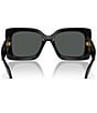 Color:Black - Image 4 - Women's VE4467U 54mm Irregular Sunglasses