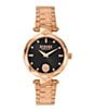 Color:Rose Gold - Image 1 - Versus By Versace Women's Covent Garden Analog Rose Gold Stainless Steel Bracelet Watch