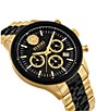 Color:Two Tone - Image 3 - Versus Versace Men's Colonne Chronograph Two Tone Stainless Steel Bracelet Watch
