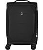 Color:Black - Image 1 - Crosslight Frequent Flyer 21#double; Softside Carry On Spinner Suitcase