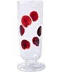 Color:Red - Image 1 - Drop Collection Dotted Champagne Glass
