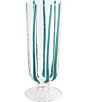 Color:Teal - Image 1 - Nuovo Stripe Champagne Glass