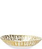Color:Gold - Image 1 - Rufolo Glass Gold Medium Oval Serving Bowl