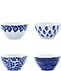 Color:Blue - Image 1 - Santorini Assorted Cereal Bowls Set of 4
