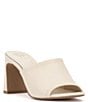 Color:Creamy White - Image 1 - Alyysa Leather Slide Sandals