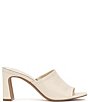 Color:Creamy White - Image 2 - Alyysa Leather Slide Sandals