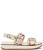 Color:Floret Gard - Image 2 - Anivay Raffia Floral Platform Sandals