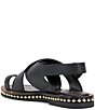 Color:Black - Image 4 - Ciela Leather Toe Ring Flat Sandals