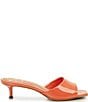 Color:Peach Pop - Image 2 - Faiza Patent Leather Kitten Heel Sandals