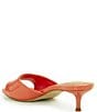 Color:Peach Pop - Image 4 - Faiza Patent Leather Kitten Heel Sandals