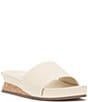 Color:Creamy White - Image 1 - Febba Leather Slides