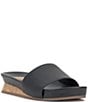 Color:Black - Image 1 - Febba Textured Leather Slides