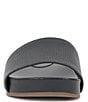 Color:Black - Image 5 - Febba Textured Leather Slides