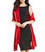 Color:Red Roulette - Image 1 - Frayed Satin Wrap
