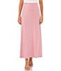 Color:Pink Shadow - Image 1 - Ity Knit Pull On A-Line Maxi Skirt