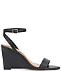 Color:Black Leather - Image 2 - Jefany Leather Wedge Sandals