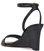 Color:Black Leather - Image 3 - Jefany Leather Wedge Sandals