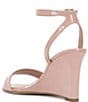 Color:Pale Peony - Image 3 - Jefany Patent Leather Wedge Sandals
