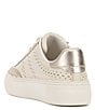 Color:Creamy White - Image 4 - Jenlie Leather Sport Sneakers
