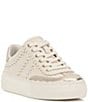 Color:Creamy White - Image 1 - Jenlie Leather Sport Sneakers