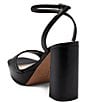 Color:Black - Image 4 - Pendry Leather Ankle Strap Platform Sandals