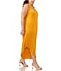 Color:Tuscan Sun - Image 3 - Plus Size V Neck Sleeveless Jumpsuit
